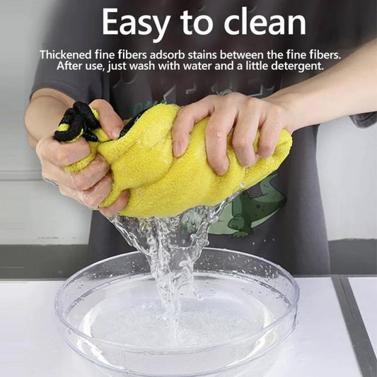 Pack of 2 Microfiber Cleaning Cloth Towels