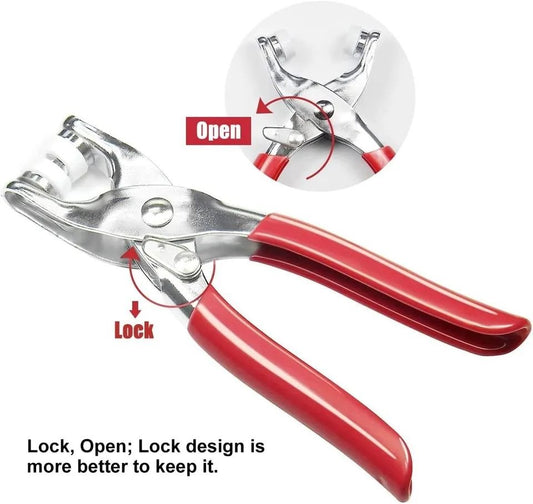 High Quality Metal Snap Buttons Press Plier_9.5mm Metal Sewing Prong Ring Buttons Clip Plier